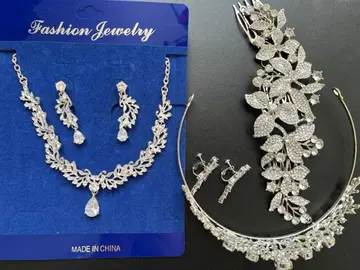 브라이덜 액세서리 세트 실버