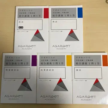 아갈루트 종합 강의 1문 1답 민법, 형법, 형소, 민소, 상법