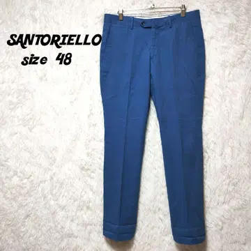 SANTORIELLO 팬츠 이탈리아제 블루 계열 48 L 정도