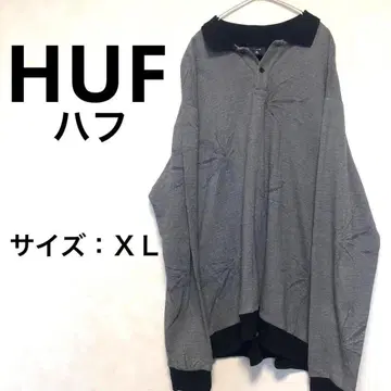[새상품급] HUF 피케 셔츠 그레이 XL 사이즈