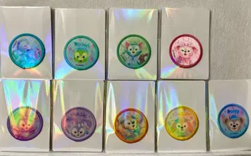 디즈니씨 더피 컬러풀 해피니스 와펜 9종 묶음 판매