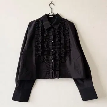 IENA 2025SS 셔츠 칼라 프릴 블라우스