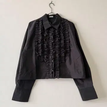 IENA 2025SS 셔츠 칼라 프릴 블라우스