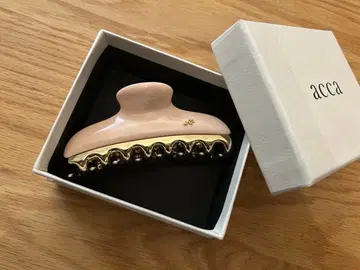 페인팅 벗겨짐 없음 ACCA 아카 바비 클립 L 사이즈 대리석 핑크