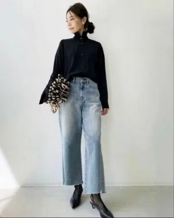 L'Appartement cropped wide denim 25