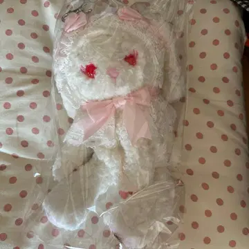 우사쿠먀 미니백 핑크 x 오프화이트