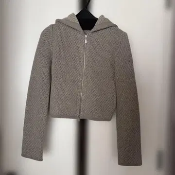 폭시 캐시미어 혼방 후드티 자켓