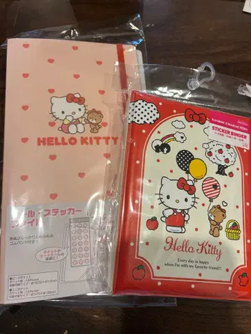 헬로키티 스티커 바인더와 씰 스티커 파일 세트