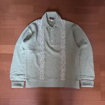 70s 빈티지 니트 피케 셔츠 구제 의류 미국제