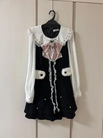 [택 없음 미사용] Ank Rouge 트위드 원피스