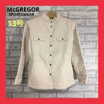 새상품급 McGREGOR 패딩 자켓 여성용 13호 크림색