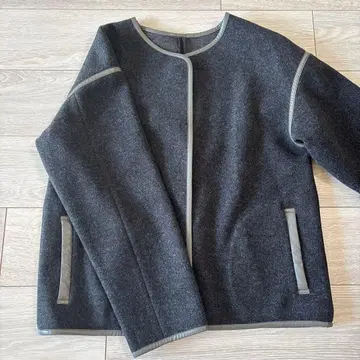 Dessin 노카라 자켓 숏코트