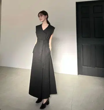 maison celon multi way tweed dress black