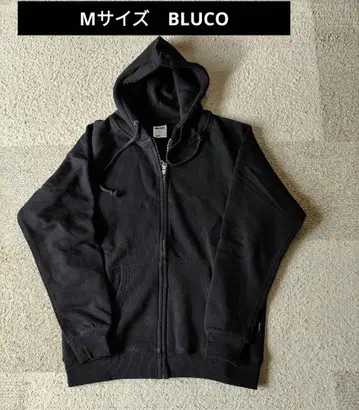 M 사이즈 BLUCO 부루코 지퍼 후드티 후디 블랙