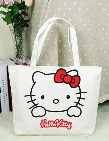 헬로키티 토트백 화이트