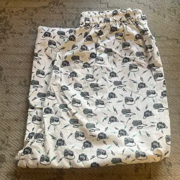 6roku 카메라 패턴 캐주얼 팬츠 36