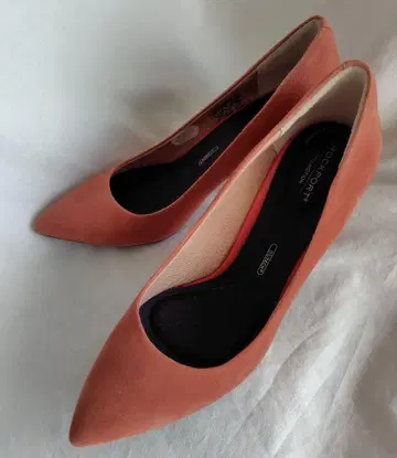 락포트 스웨이드 펌프스 테라코타 오렌지 25cm 힐 7.5cm