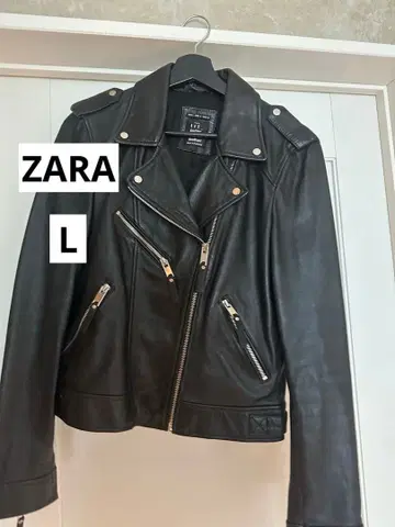 ZARA 가죽 라이더 자켓 L