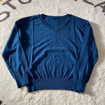 N. 캐시미어 울 스웨터 블루 사이즈 M