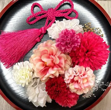 성인식 졸업식 시치고산 사전 촬영 머리 장식