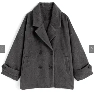 그레일 GRL 샤기 코쿤 코트 ze914