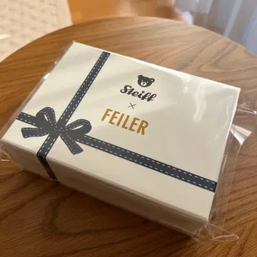 추첨품 Steiff x FEILER 손수건, 봉제 인형 미사용 새상품