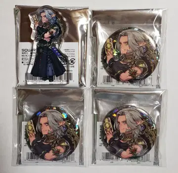 FF14 아크릴 블록 캔뱃지 4개 세트 우리엔제