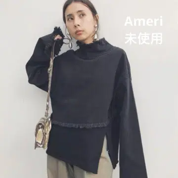 미사용 Ameri DENIM SWEAT DOCKING TOP 완판템