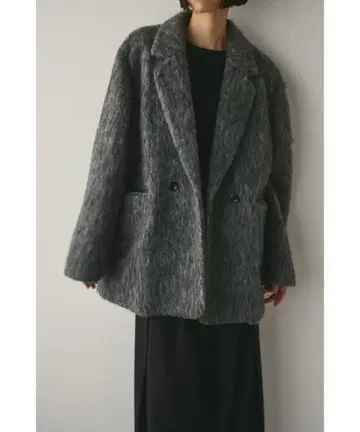 [ 미사용 새상품 ] 샤기 테일러드 자켓 GRAY M