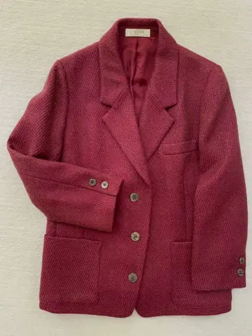 트위드 테일러드 자켓과 스커트 세트