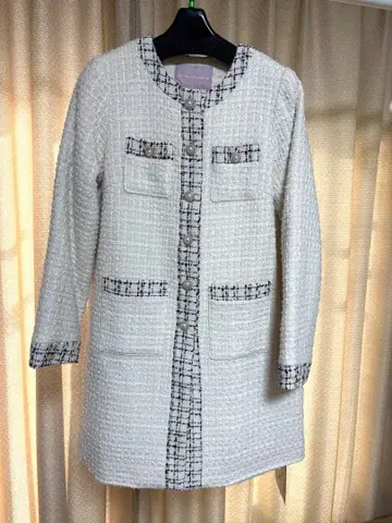 트란테안 31 Sons de mode 트위드 코트 화이트 택 포함 새상품