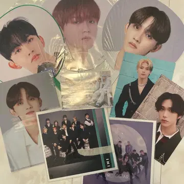 INI 등 포토 카드 부채 세트