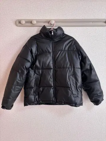 인조 가죽 다운 자켓