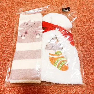 냐스퍼 복슬복슬 미들 양말 & 복조리 23-25cm 포켓몬 센터