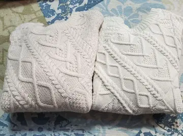 여성용 아이보리 케이블 니트 2개 세트