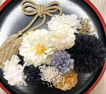 성인식 졸업식 시치고산 사전 촬영 머리 장식