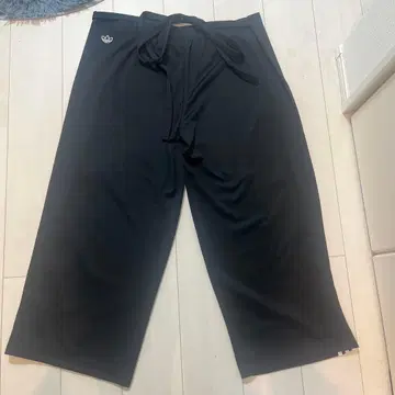 adidas 블랙 와이드 팬츠 PRIMEGREEN