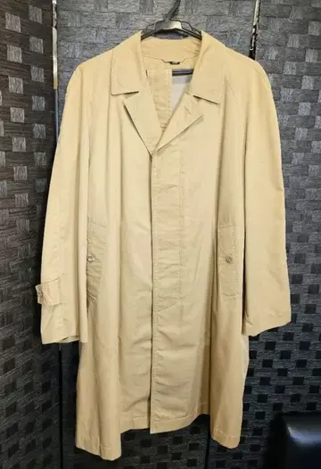 70s~80s 남성용 빈티지 트렌치코트 긴팔