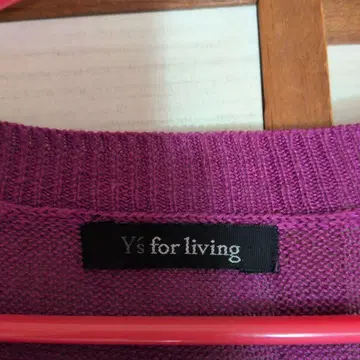 Y's for living 퍼플 반팔 니트