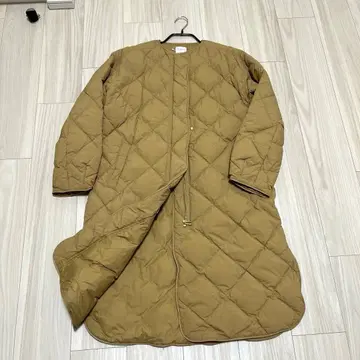 URBAN RESEARCH DOORS 퀼트 다운 코트 베이지