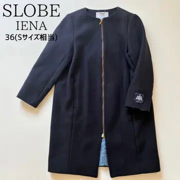 슬로브 이에나 해밀턴 울 코트 네이비 36