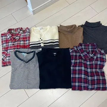 니트 셔츠 롱 T 묶음 판매