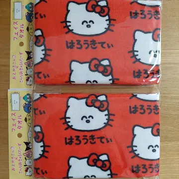 오에카키상 페이스 타월 헬로키티 2점 산리오