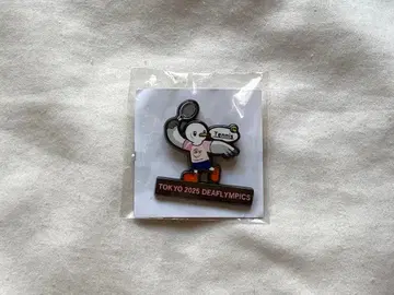 도쿄 데플림픽 핀 배지 테니스