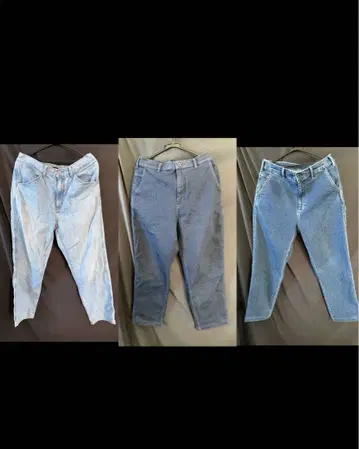 유니클로 와이드 핏 청바지 3종 세트