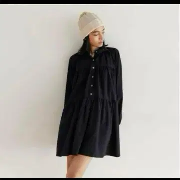 시루무린 코튼 WASH 티어드 mini 드레스