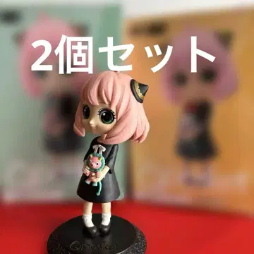 2개 세트 아냐 피규어 핑크