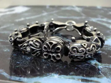 실버 동물 모티브 팔찌