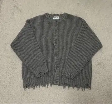 [ GIDEAL ] clash mohair cardigan(gray)