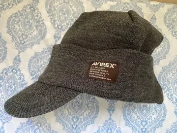 AVIREX 보아 안감 챙 달린 니트 캡 57~59cm